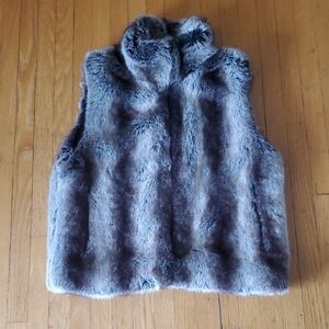 Unreal Fur Gray Faux Fur Vest